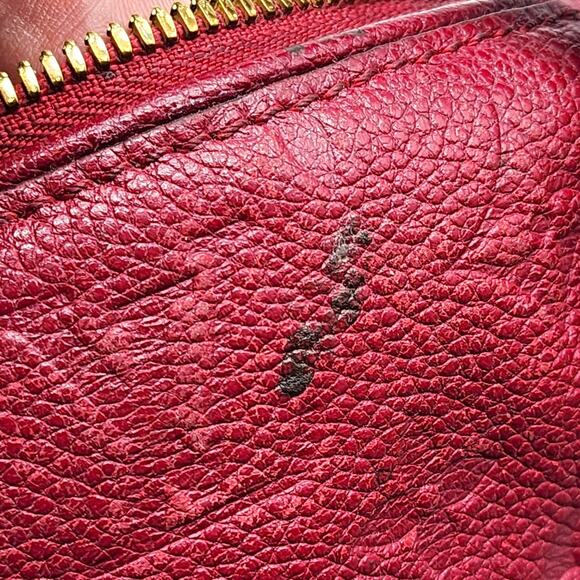 Louis Vuitton Speedy Bandouliere 25 Empreinte Leather Shoulder Bag Burgundy - Picture 11 of 11